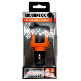 Car Charger Dual Port USB / USB-C with Earbud - 6 Pieces Per Retail Ready Display 23690 ROUGHNECK