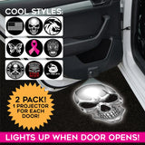 Car Door Light Projector with Assorted Designs - 6 Pieces Per Retail Ready Display 23694 CAR VIBEZ