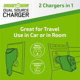 Car Charger and Wall Charger Combo Dual Port USB / USB-C 3.1 Amp - 6 Pieces Per Retail Ready Display 23708