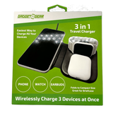 Wireless 3 in 1 Charging Travel Station- 4 Pieces Per Retail Ready Display 23754