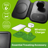 Wireless 3 in 1 Charging Travel Station- 4 Pieces Per Retail Ready Display 23754