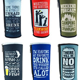 Neoprene 24 Oz Can and Bottle Cooler - 6 Pieces Per Retail Ready Display 23809