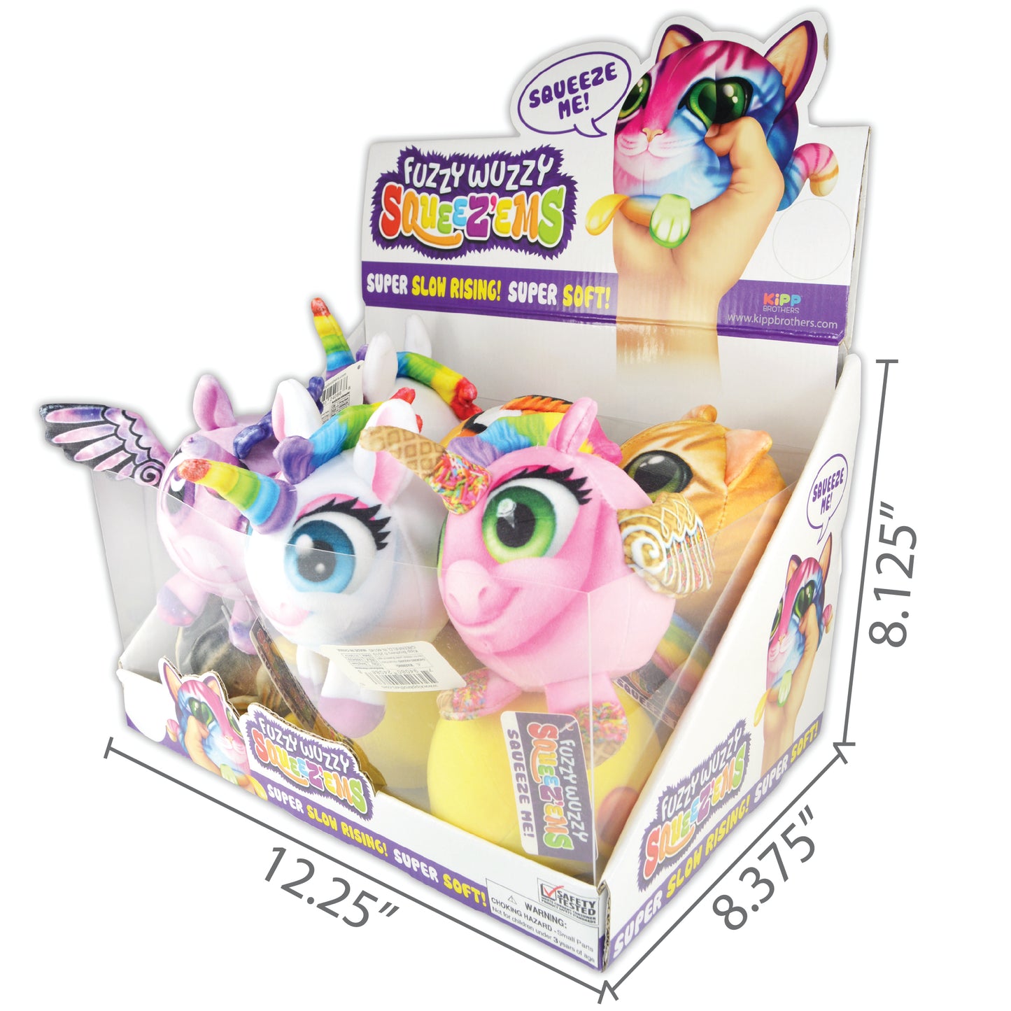 ITEM NUMBER 024086 SQUEEZEM PLUSH BALL 12 PIECES PER DISPLAY