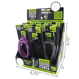 Auxiliary Audio Cable 7FT - 12 Pieces Per Retail Ready Display 24125
