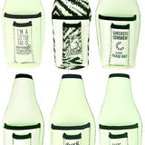Neoprene Glow In The Dark Bottle Suit Coozie with Cigarette Pouch- 6 Pieces Per Retail Ready Display 24208