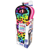 Neoprene Wine Bottle Carrier with Rhinestones - 6 Per Pieces Retail Ready Display 24520