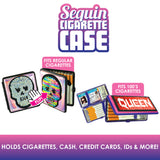 Sequin Cigarette Storage Wallet Assortment - 8 Pieces Per Retail Ready Display 88210