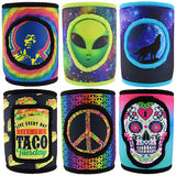 WHOLESALE EMBROIDERED CAN COOLER 6 PIECES PER DISPLAY 24727