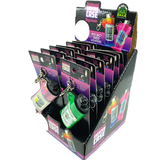 Iridescent Lighter Case Key Chain with Patch - 12 Pieces Per Retail Ready Display 24841