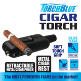 Cigar Torch Lighter with Metal Rest - 8 Pieces Per Retail Ready Display 24878