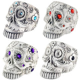 WHOLESALE POLY SKULL ASHTRAY STONE 4 PIECES PER DISPLAY 24879