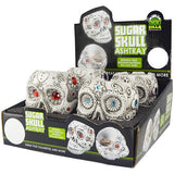 WHOLESALE POLY SKULL ASHTRAY STONE 4 PIECES PER DISPLAY 24879