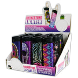 Disposable Rhinestone Lighter - 24 Pieces Per Retail Ready Display 24909