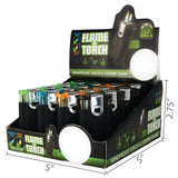 Black Dual Flame N Torch Lighter- 16 Pieces Per Retail Ready Display 25637