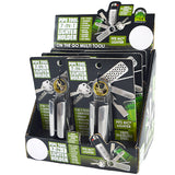 Metal Lighter Case Key Chain with Grinder - 6 Pieces Per Retail Ready Display 26044