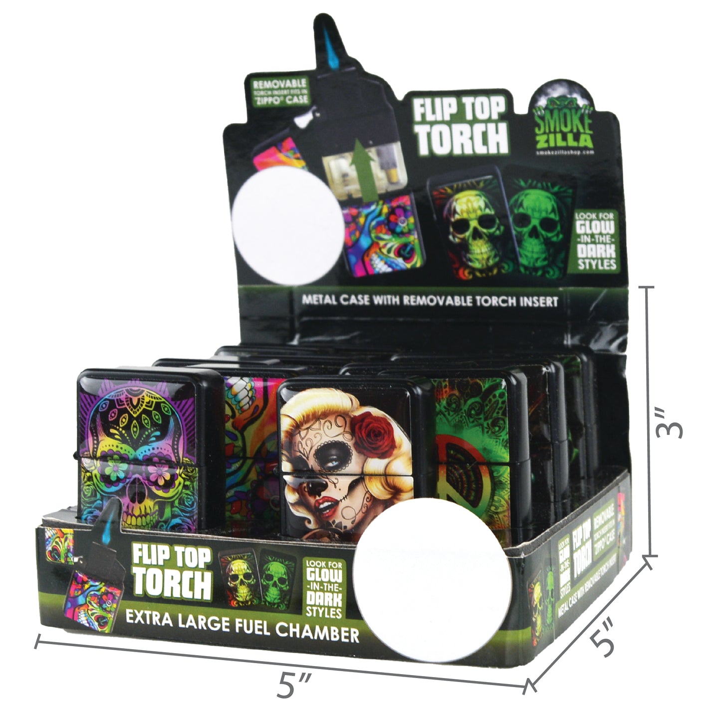 ITEM NUMBER 026166 FLIP TOP SINGLE TORCH 12 PIECES PER DISPLAY