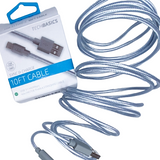 Charging Cable Tech Basics USB to USB-C 10FT - 5 Pieces Per Pack 26232