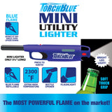 WHOLESALE TORCH BLUE MINI UTILITY LIGHTER 12 PIECES PER DISPLAY 26327