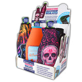 Neoprene Rhinestone Bottle Suit Cooler - 6 Per Retail Ready Display 26449