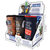 Neoprene 24 Oz Can and Bottle Cooler Coozie - 6 Pieces Per Retail Ready Display 26452