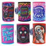 Neoprene Rhinestone Can and Bottle Cooler - 6 Per Retail Ready Display 26471