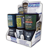 Neoprene Can and Bottle Cooler - 12 Pieces Per Retail Ready Display 26595