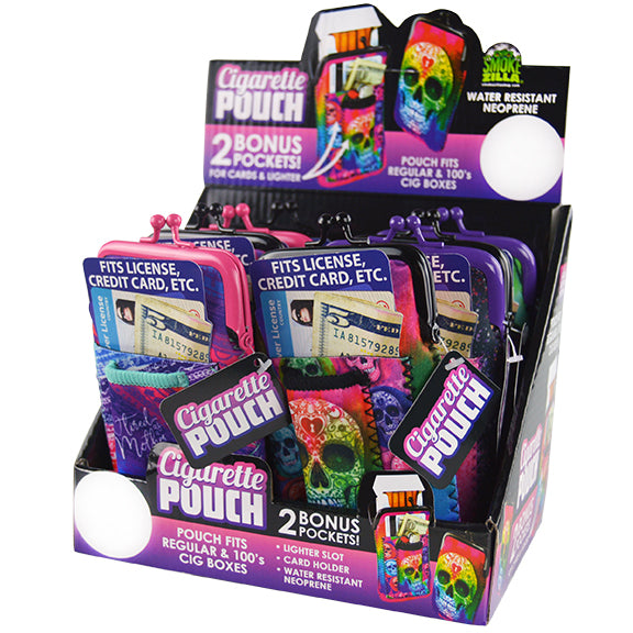 ITEM NUMBER 026661 NEOPRENE CIG POUCH MIX E 8 PIECES PER DISPLAY
