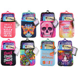 Neoprene Cigarette Pouch with Pocket - 8 Pieces Per Retail Ready Display 26663