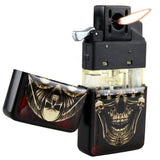 Metal Flip Top Pipe Torch Lighter - 12 Pieces Per Retail Ready Display 26669
