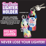 Neoprene Lighter Case Key Chain - 12 Pieces Per Retail Ready Display 26816