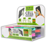 Cell Phone Socket Phone Holder - 24 Pieces Per Retail Ready Display 27805
