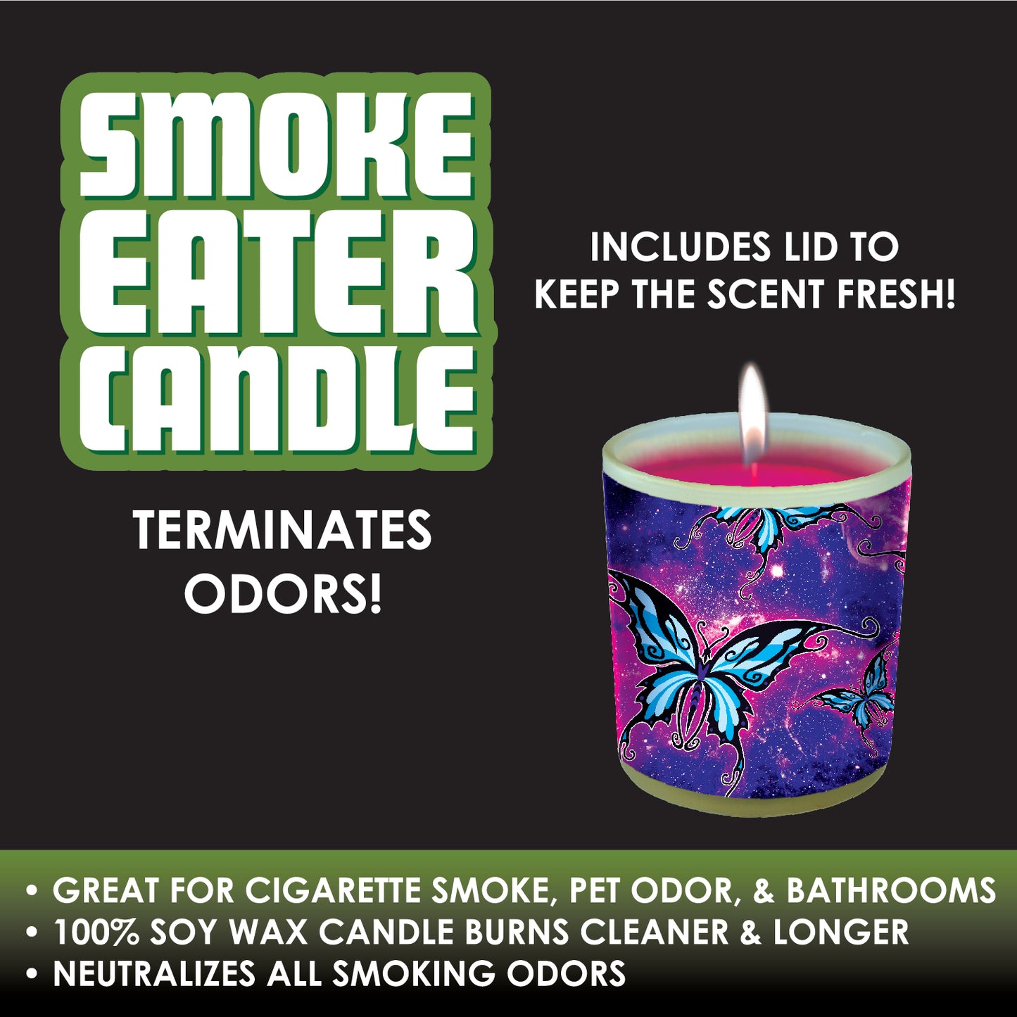 ITEM NUMBER 028170 SMOKE EATER CANDLE MIX D 6 PIECES PER DISPLAY