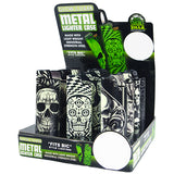 Glow In The Dark Metal Lighter Case- 12 Pieces Per Retail Ready Display 28294