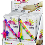 WHOLESALE SILICONE PRAYER BRACELET 3PK 12 PIECES PER DISPLAY 28429