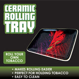 Ceramic Rolling Tray-  6 Pieces Per Retail Ready Display 28542