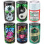 ITEM NUMBER 030007 PRINTED VACUUM JAR CONTAINER MIX X 6 PIECES PER DISPLAY