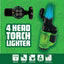 ITEM NUMBER 030010 4 HEAD MOLDED LIGHTER MIX X 12 PIECES PER DISPLAY