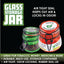 ITEM NUMBER 030012 GLASS JAR METAL CLASP MIX X 6 PIECES PER DISPLAY
