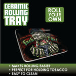 Ceramic Rolling Tray - 6 Pieces Per Retail Ready Display 30014 SPICY ZILLA