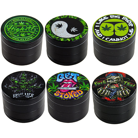 Black Print Metal Grinders