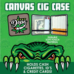 Canvas and Metal Cigarette Case with Hinge - 8 Pieces Per Retail Ready Display 30033 SPICY ZILLA