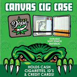 Canvas and Metal Cigarette Case with Hinge - 8 Pieces Per Retail Ready Display 30033 SPICY ZILLA