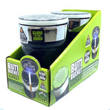 Glow In The Dark Printed Lid Butt Bucket Ashtray with LED Light - 2 Per Retail Ready Wholesale Display 40308