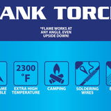 WHOLESALE TORCH BLUE LARGE TANK TORCH XXL 14 PIECES PER DISPLAY 40322