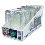 Glow In The Dark Skull Glass Ashtray- 5 Per Retail Ready Wholesale Display 40959