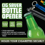 Metal Cigarette Saver Tube Key Chain with Bottle Opener- 12 Pieces Per Retail Ready Display 40966