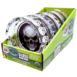 Glow in The Dark Glass Ashtray - 5 Pieces Per Retail Ready Display 41358