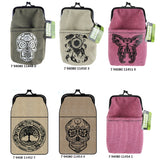 WHOLESALE CANVAS CIGARETTE POUCH 6 PIECES PER DISPLAY 41382