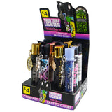 Thin Tube Lighter with Charm - 12 Pieces Per Retail Ready Display 41507