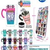 Insulated Travel Mug Floor Display Ad